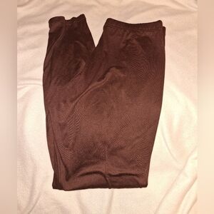 Romwe Brown Cotton Leggings Large